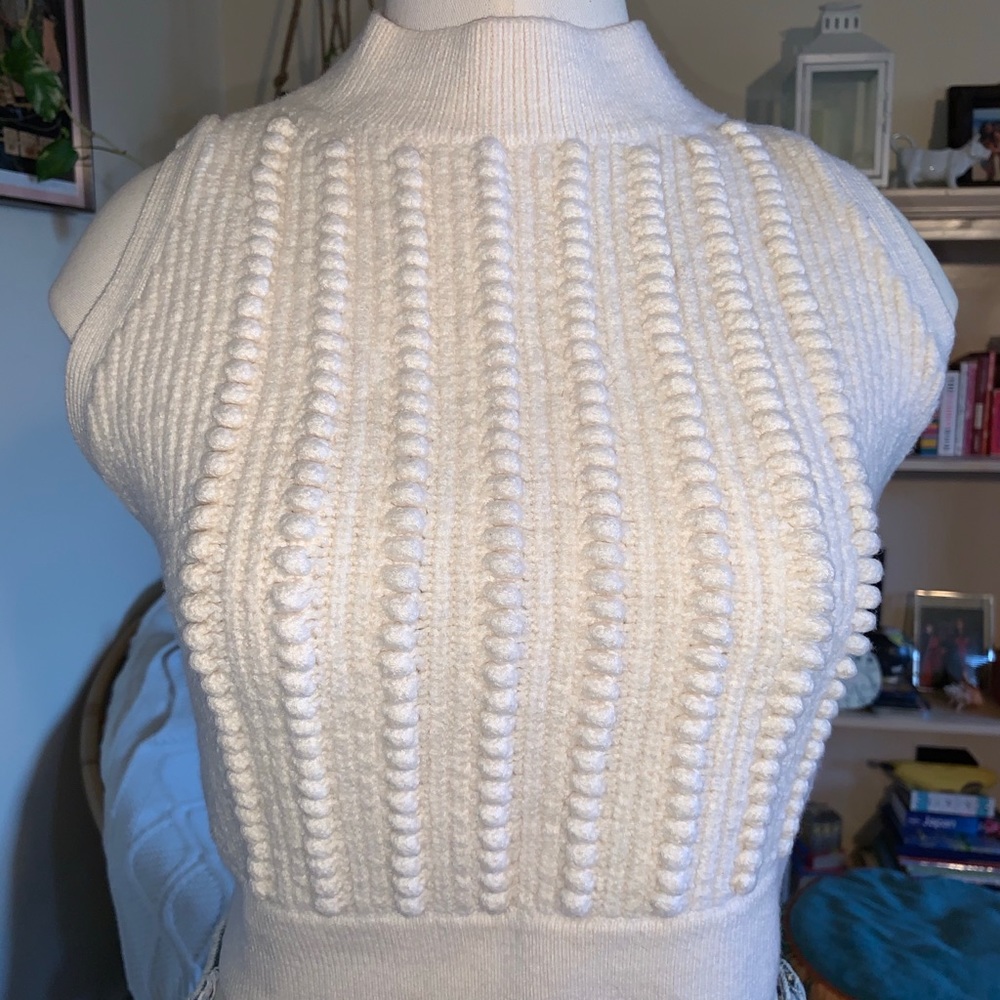Club Monaco Cropped Sweater Vest
